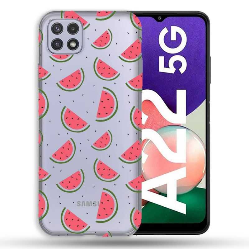 Coque Transparente Pour Samsung Galaxy A22 5G Pasteque