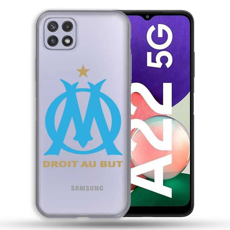 Coque Transparente Pour Samsung Galaxy A22 5G Olympique Marseille OM