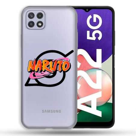 Coque Transparente Pour Samsung Galaxy A22 5G Naruto Logo