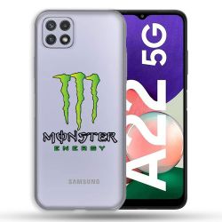 Coque Transparente Pour Samsung Galaxy A22 5G Monster Energy