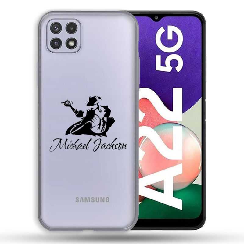 Coque Transparente Pour Samsung Galaxy A22 5G Michael Jackson