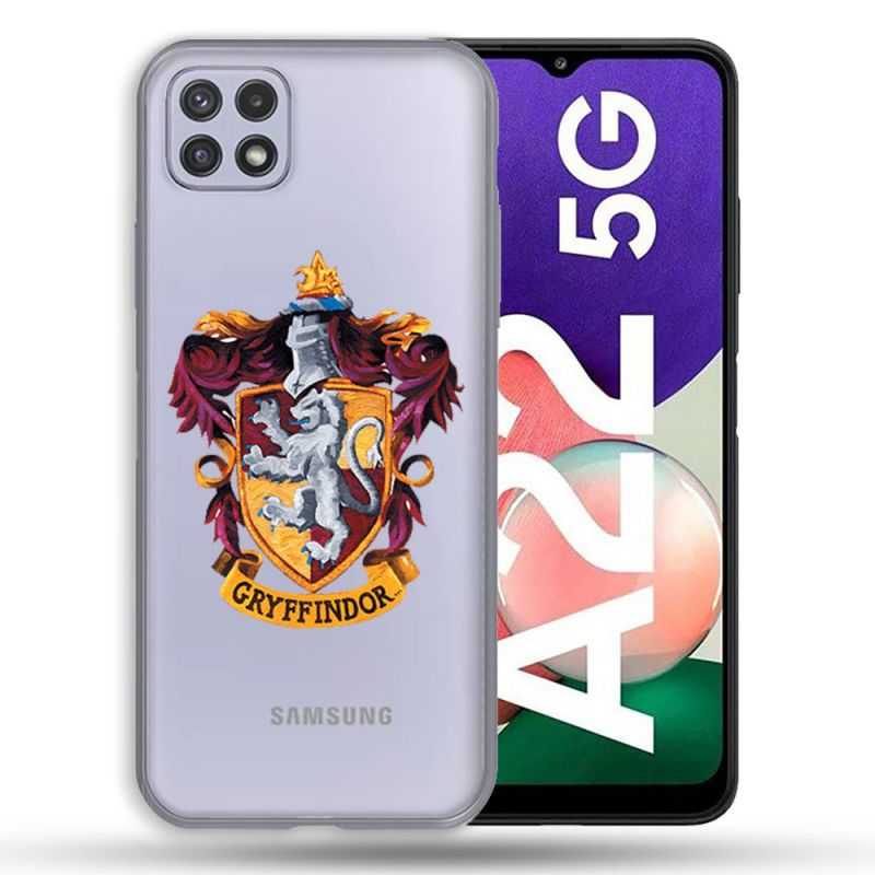 Coque Transparente Pour Samsung Galaxy A22 5G Harry Potter Griffindor