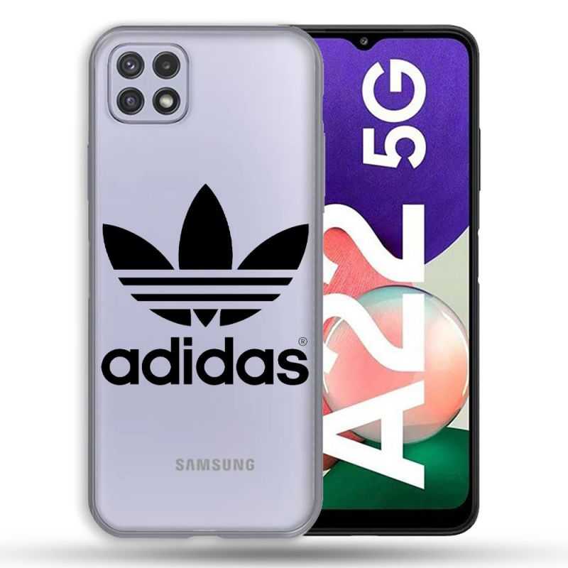 Coque Transparente Pour Samsung Galaxy A22 5G Adidas