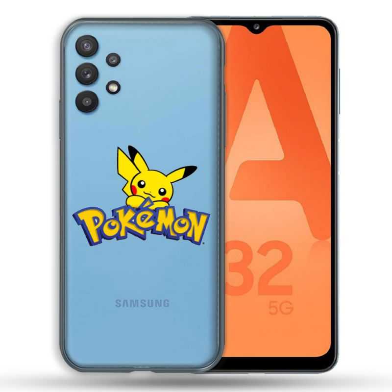 Coque Transparente Pour Samsung Galaxy A32 5G Pokemon