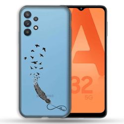 Coque Transparente Pour Samsung Galaxy A32 5G Plume Infini