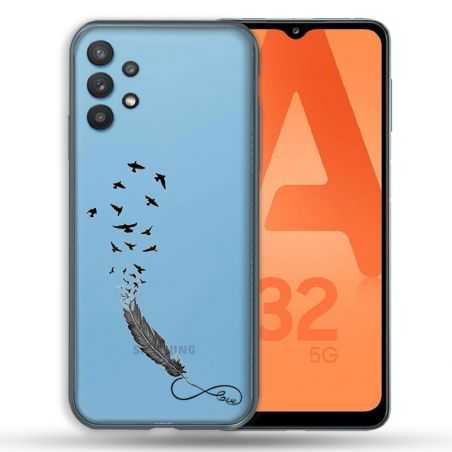Coque Transparente Pour Samsung Galaxy A32 5G Plume Infini