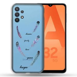 Coque Transparente Pour Samsung Galaxy A32 5G Plume Couleur
