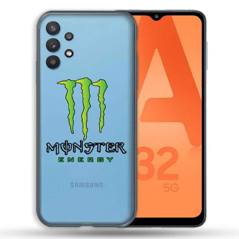Coque Transparente Pour Samsung Galaxy A32 5G Monster Energy