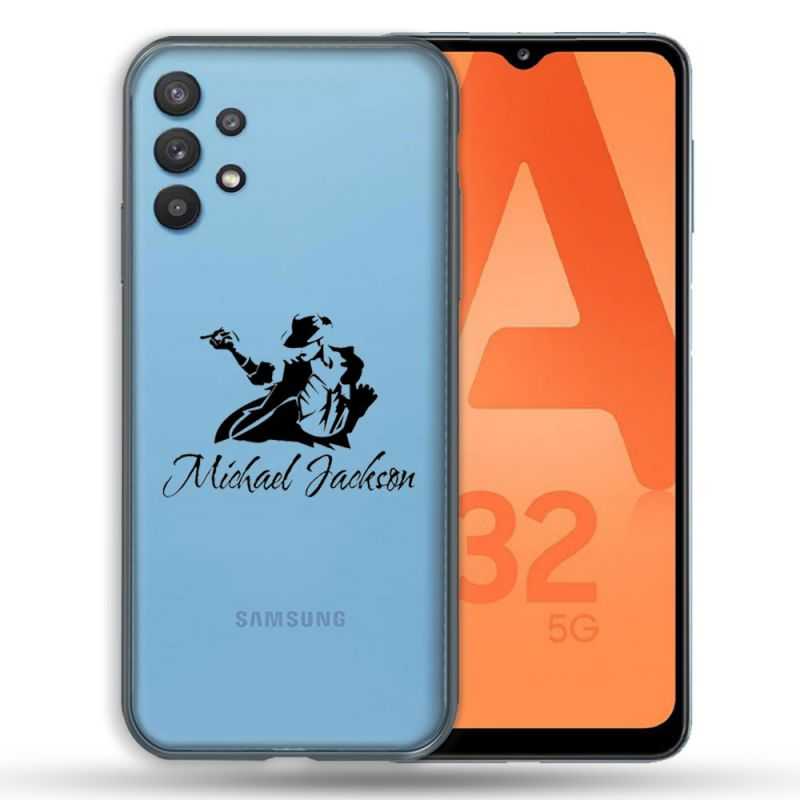 Coque Transparente Pour Samsung Galaxy A32 5G Michael Jackson