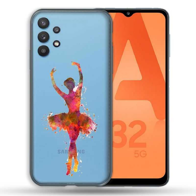 Coque Transparente Pour Samsung Galaxy A32 5G Danseuse etoile