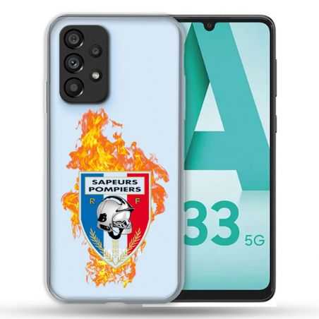 Coque Transparente Pour Samsung Galaxy A33 5G Pompier Feu