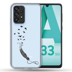 Coque Transparente Pour Samsung Galaxy A33 5G Plume Infini