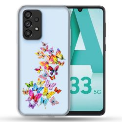 Coque Transparente Pour Samsung Galaxy A33 5G Papillon Multicolore