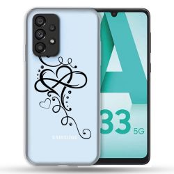 Coque Transparente Pour Samsung Galaxy A33 5G Cœur infini