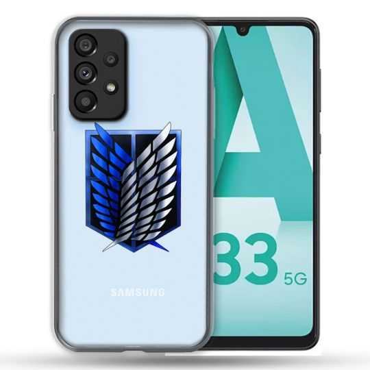 Coque Transparente Pour Samsung Galaxy A33 5G Attaque Titan Logo