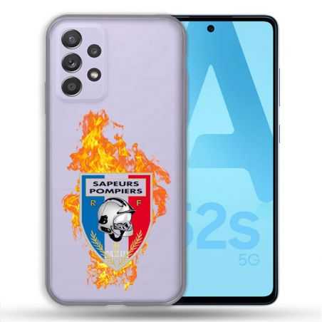 Coque Transparente Pour Samsung Galaxy A52 / A52S Pompier Feu