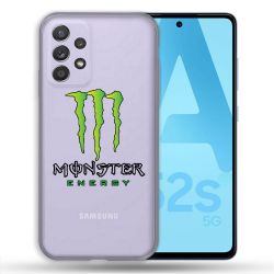 Coque Transparente Pour Samsung Galaxy A52 / A52S Monster Energy
