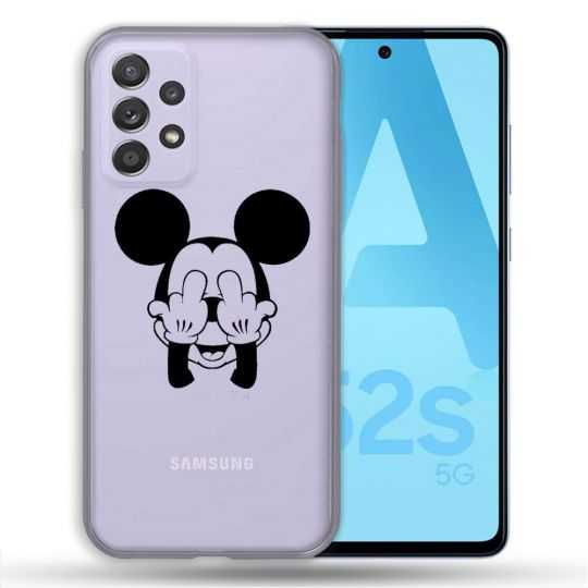 Coque Transparente Pour Samsung Galaxy A52 / A52S Mickey doigt