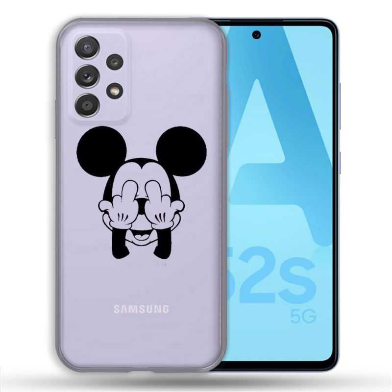 Coque Transparente Pour Samsung Galaxy A52 / A52S Mickey doigt
