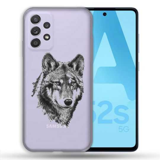 Coque Transparente Pour Samsung Galaxy A52 / A52S Loup