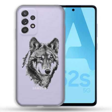 Coque Transparente Pour Samsung Galaxy A52 / A52S Loup