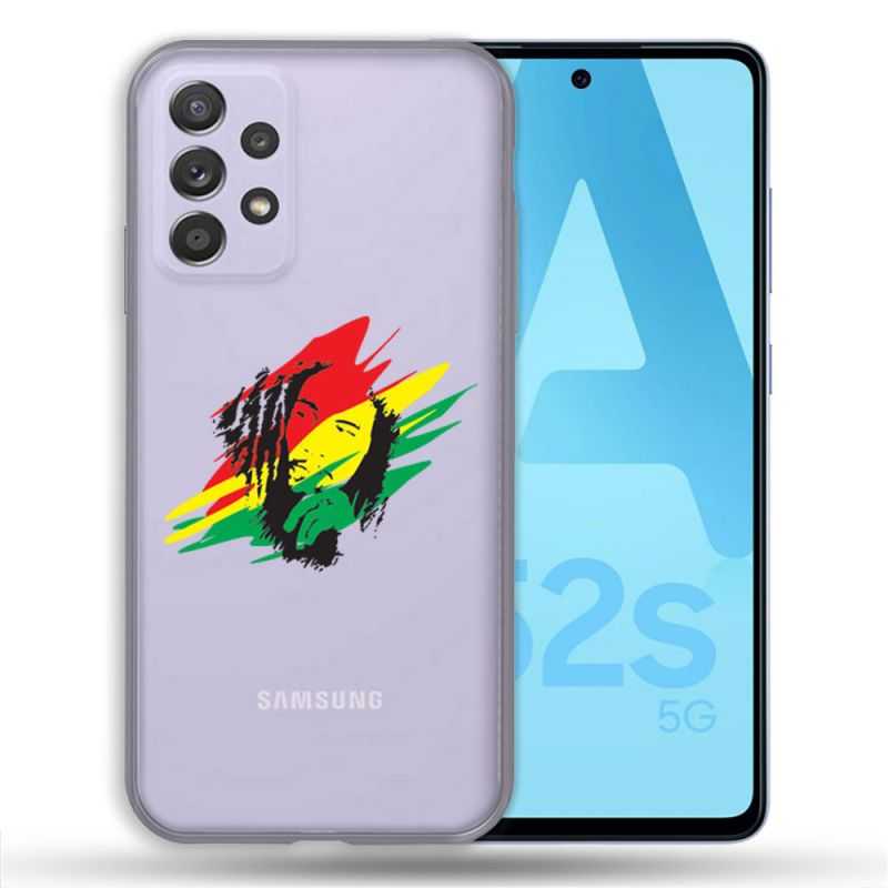 Coque Transparente Pour Samsung Galaxy A52 / A52S Bob Marley Graf