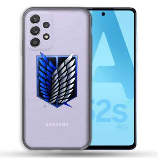 Coque Transparente Pour Samsung Galaxy A52 / A52S Attaque Titan Logo