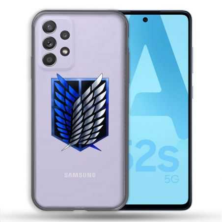 Coque Transparente Pour Samsung Galaxy A52 / A52S Attaque Titan Logo