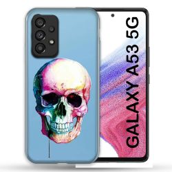 Coque Transparente Pour Samsung Galaxy A53 5G Skull Head Crane Colore