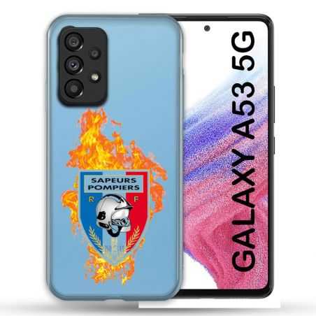 Coque Transparente Pour Samsung Galaxy A53 5G Pompier Feu