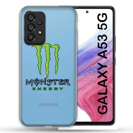 Coque Transparente Pour Samsung Galaxy A53 5G Monster Energy