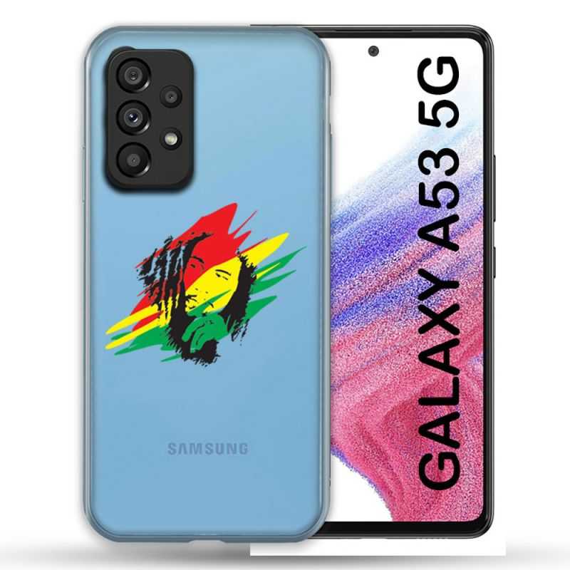 Coque Transparente Pour Samsung Galaxy A53 5G Bob Marley Graf