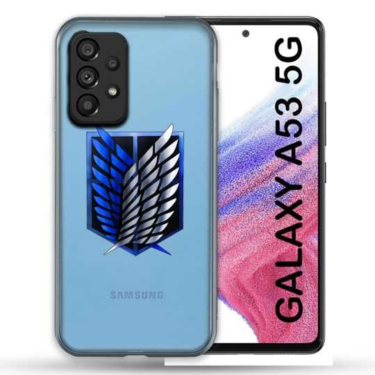 Coque Transparente Pour Samsung Galaxy A53 5G Attaque Titan Logo