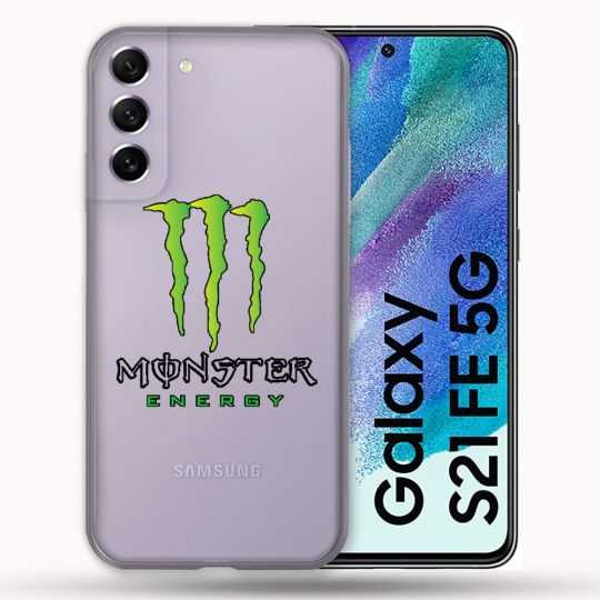 Coque Transparente Pour Samsung Galaxy S21 FE Monster Energy