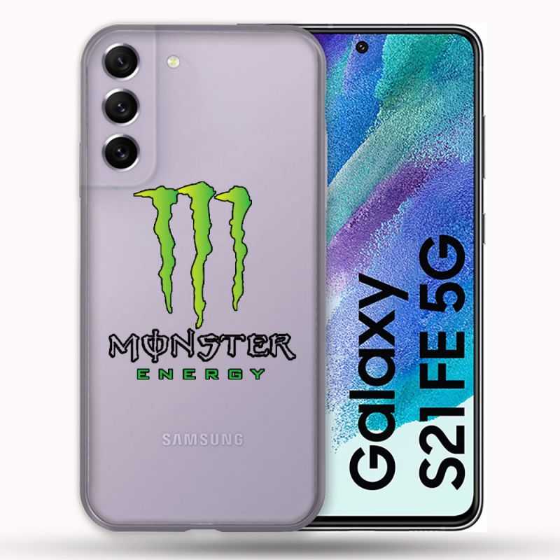 Coque Transparente Pour Samsung Galaxy S21 FE Monster Energy