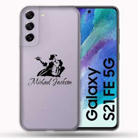 Coque Transparente Pour Samsung Galaxy S21 FE Michael Jackson