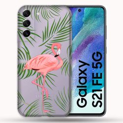 Coque Transparente Pour Samsung Galaxy S21 FE Famant Rose