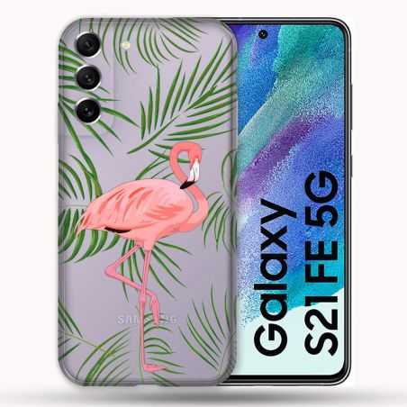 Coque Transparente Pour Samsung Galaxy S21 FE Famant Rose