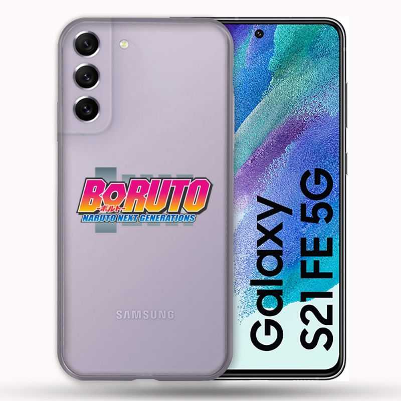 Coque Transparente Pour Samsung Galaxy S21 FE Boruto Logo