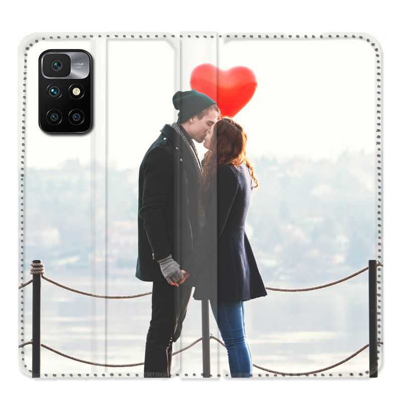 Housse Cuir Portefeuille Pour Xiaomi Redmi 10 Personnalisee