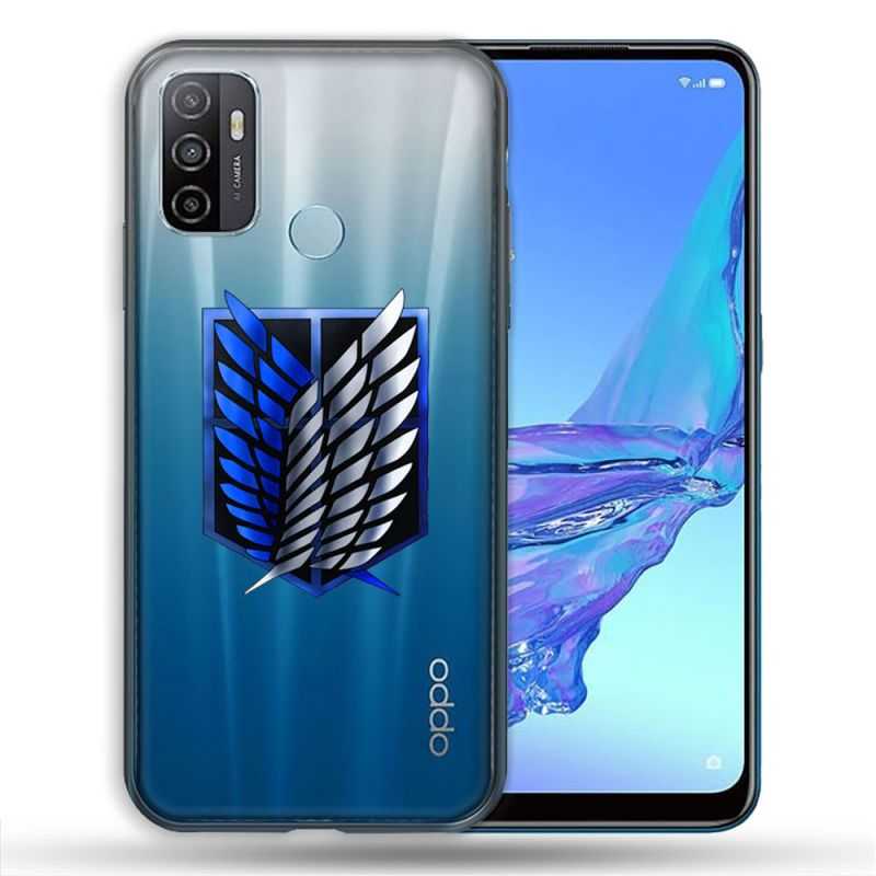 Coque Transparente Pour Oppo A53 / A53S Attaque Titan Logo
