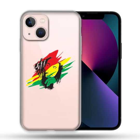 Coque Transparente Pour Apple Iphone 13 (6,1) Bob Marley Graf