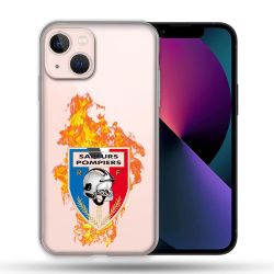 Coque Transparente Pour Apple Iphone 13 (6,1) Pompier Feu