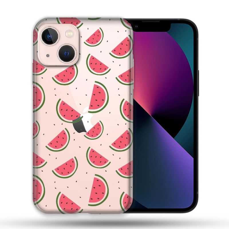 Coque Transparente Pour Apple Iphone 13 Mini (5.4) Pasteque