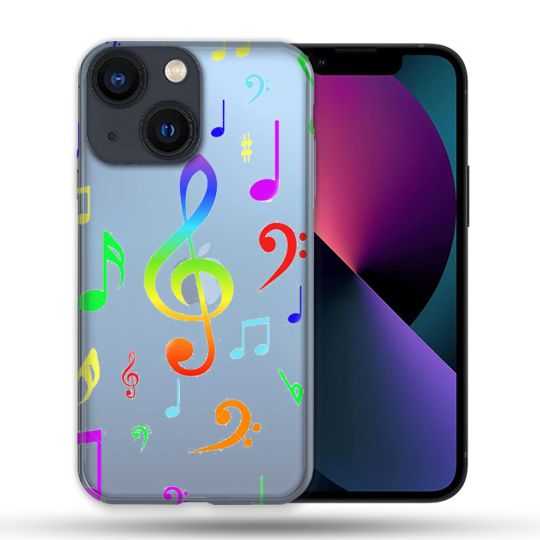 Coque Transparente Pour Apple Iphone 13 PRO Note Musique Colore