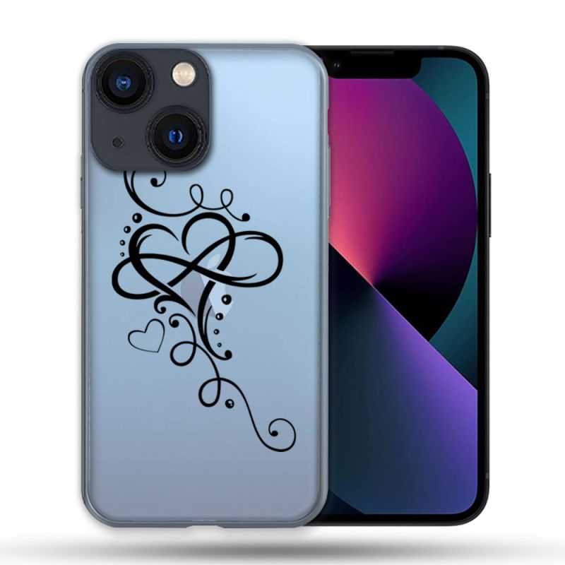 Coque Transparente Pour Apple Iphone 13 Pro Max Cœur infini