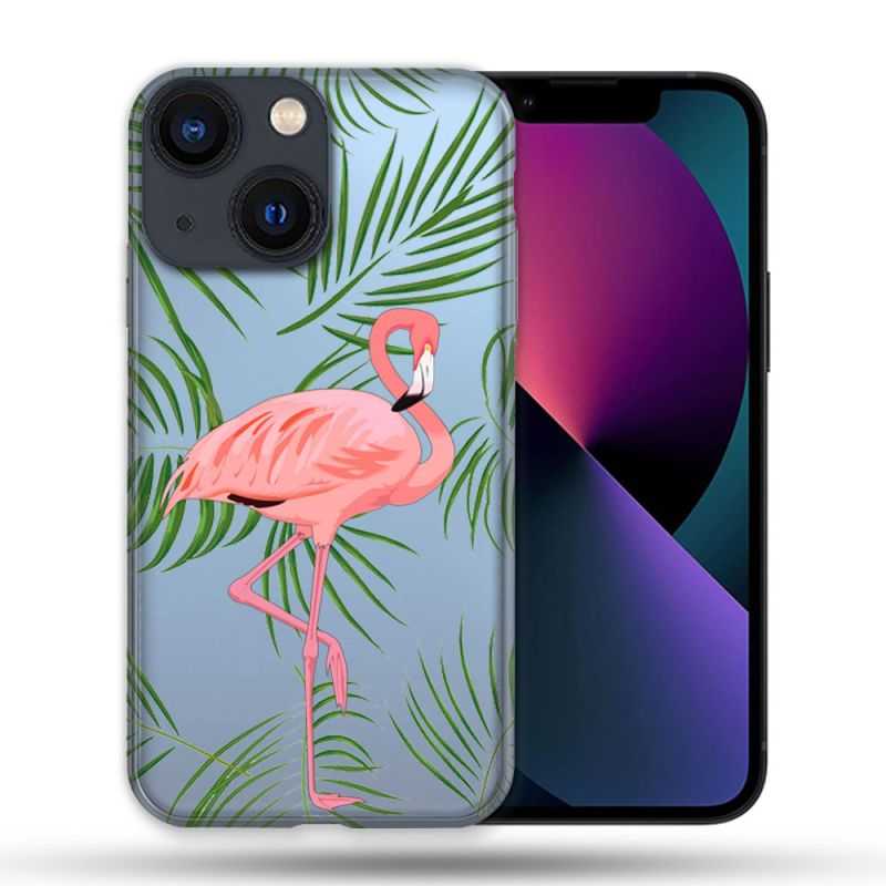 Coque Transparente Pour Apple Iphone 13 Pro Max Flamant Rose