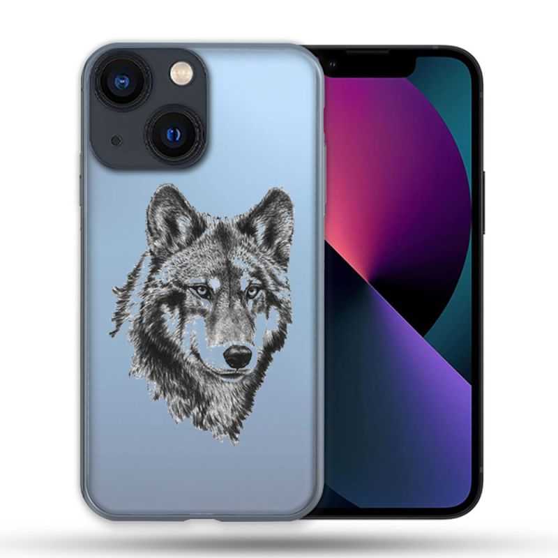 Coque Transparente Pour Apple Iphone 13 Pro Max Loup
