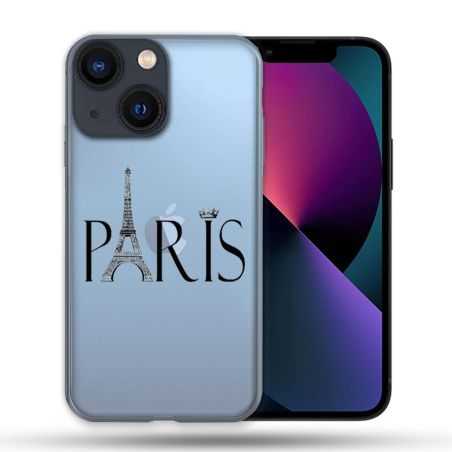Coque Transparente Pour Apple Iphone 13 Pro Max Paris Noir