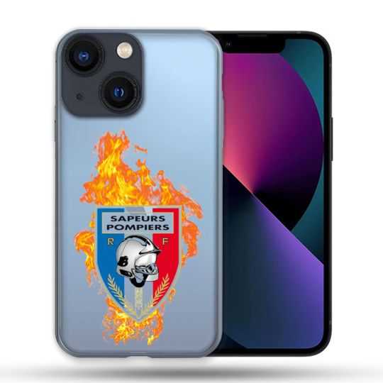 Coque Transparente Pour Apple Iphone 13 Pro Max Pompier Feu